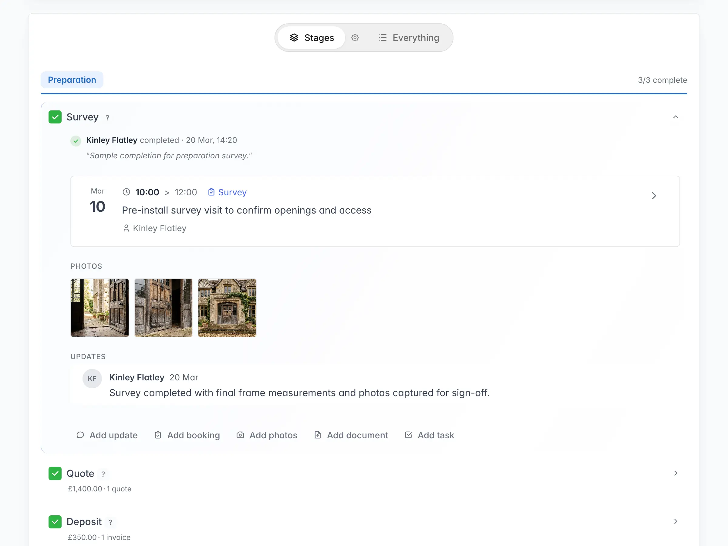 SmartStages workflow overview